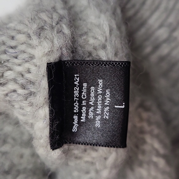 Jenni Kanye Slouchy Women's Cabled Cardigan Size Large - Picture 4 of 16